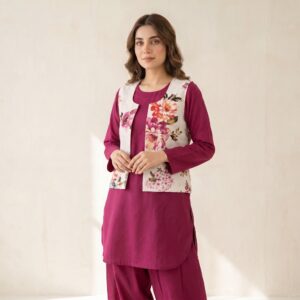 Magenta Floral Overlay Set